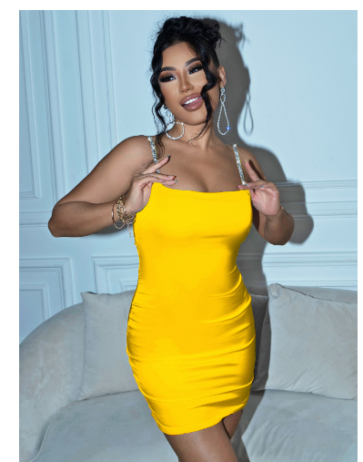 Chic Slim-fit Chain Dress